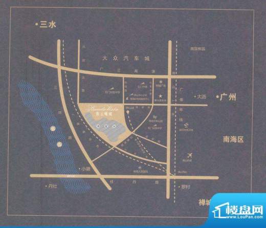 依云曦城交通图